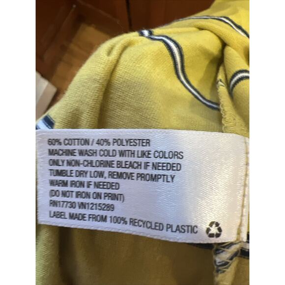 Goodfellow & Co™ Men’s Stripped Regular Fit Crewneck T-hirt Yellow Size S NWT - Picture 5 of 6